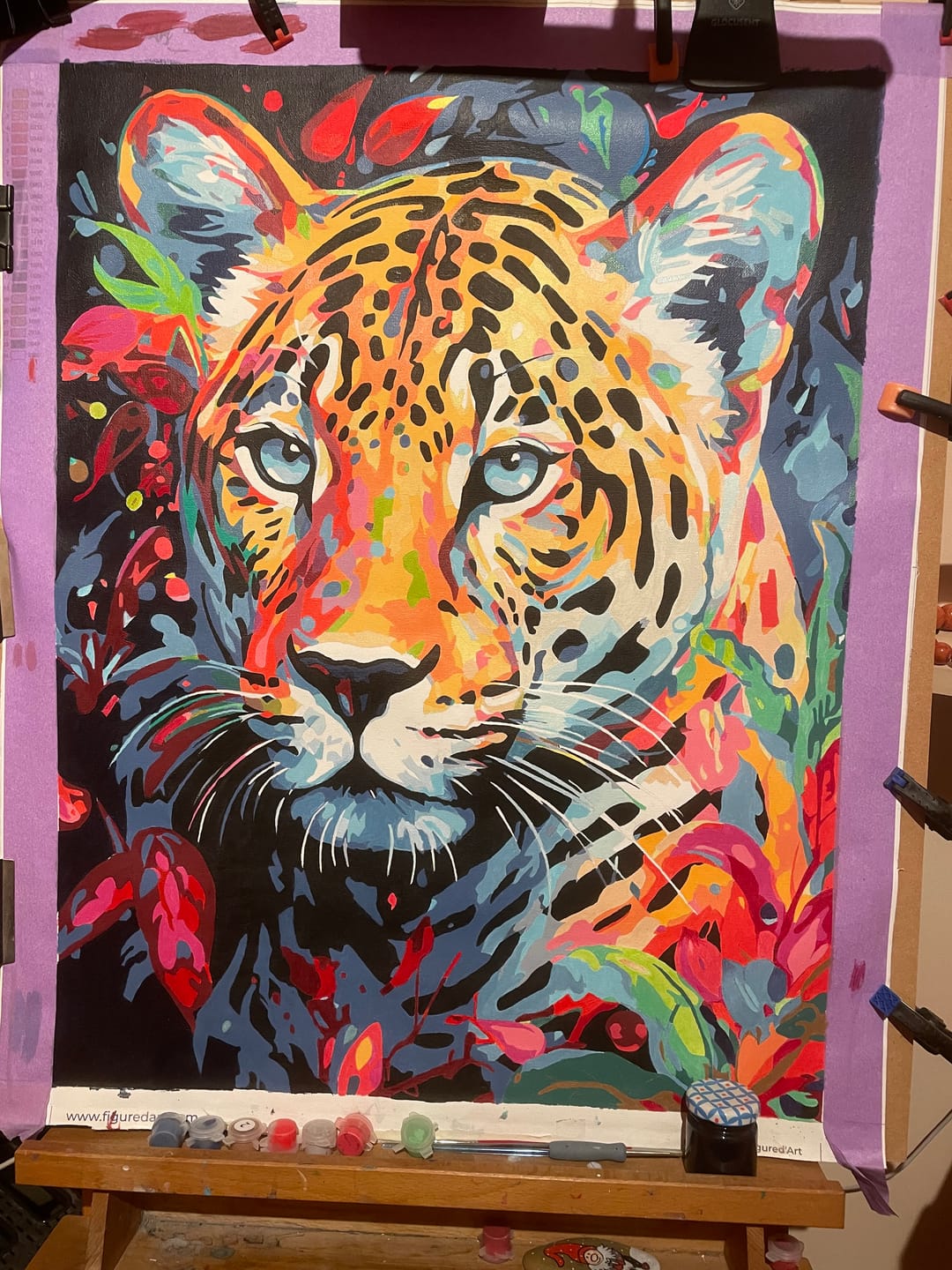 Customer photo review of Léopard Coloré Abstrait