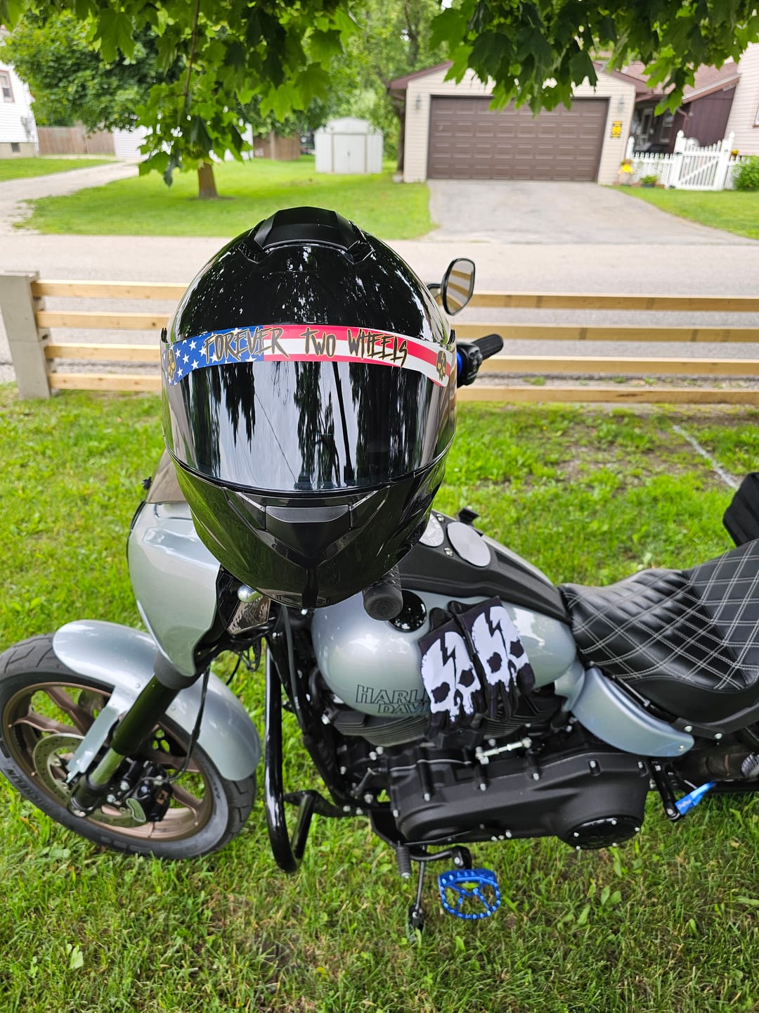 Customer photo review of America Forever Two Wheels Visor