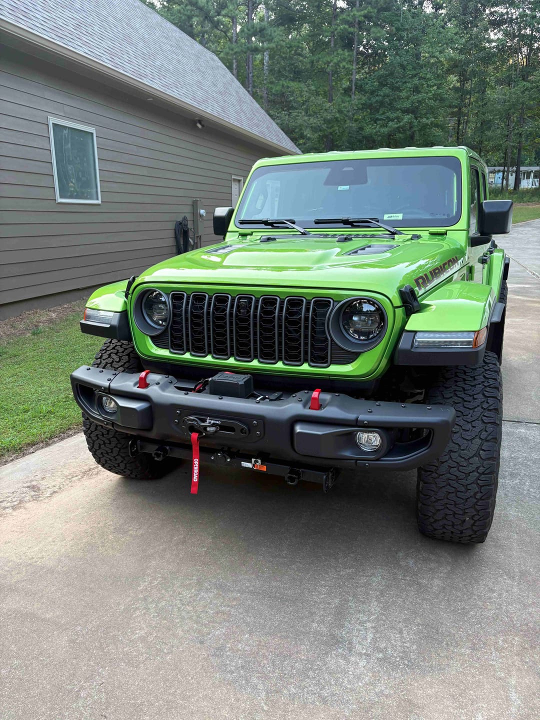 Customer photo review of OPENROAD 12,000lbs Electric Winch with Synthetic Rope-Panther Series 3S