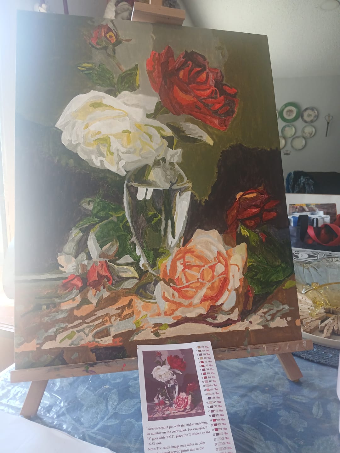 Customer photo review of Roses in a Glass