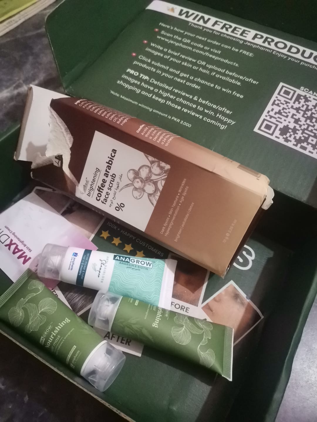 Customer photo review of Brightening Pink Clay Mask
