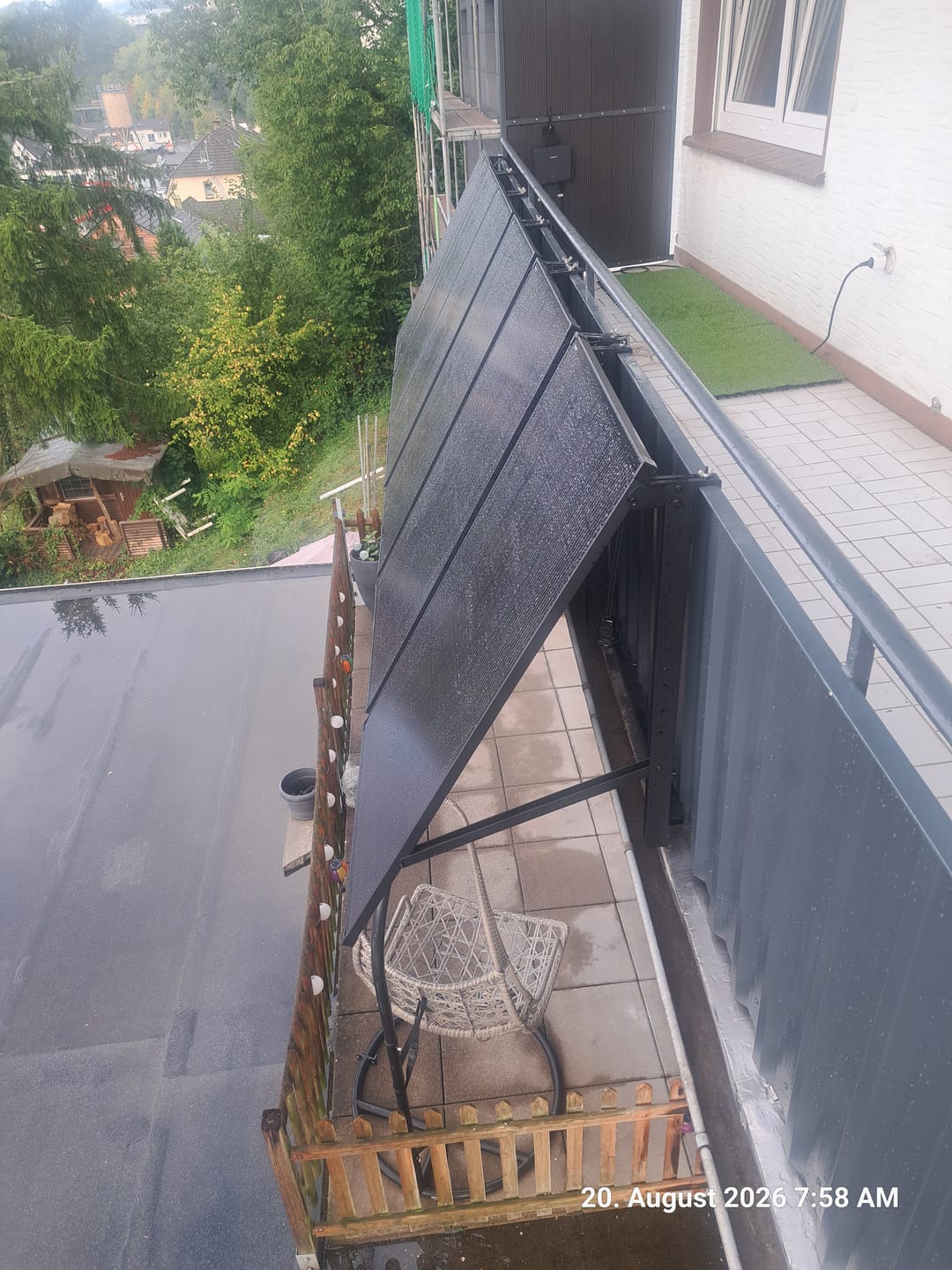 Customer photo review of Ray Geländer / Schild Balkon Halterung Winkel einstellbar