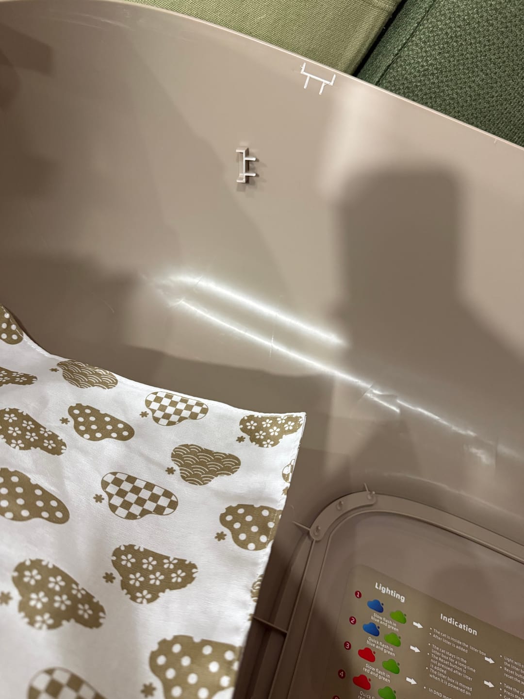 Customer photo review of Self-Cleaning Litter Box