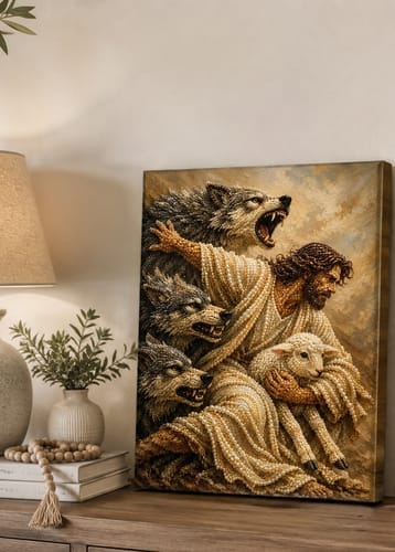Customer photo review of Personalized 3D Pearl Art DIY Kit - For Home - Holiday Canvas