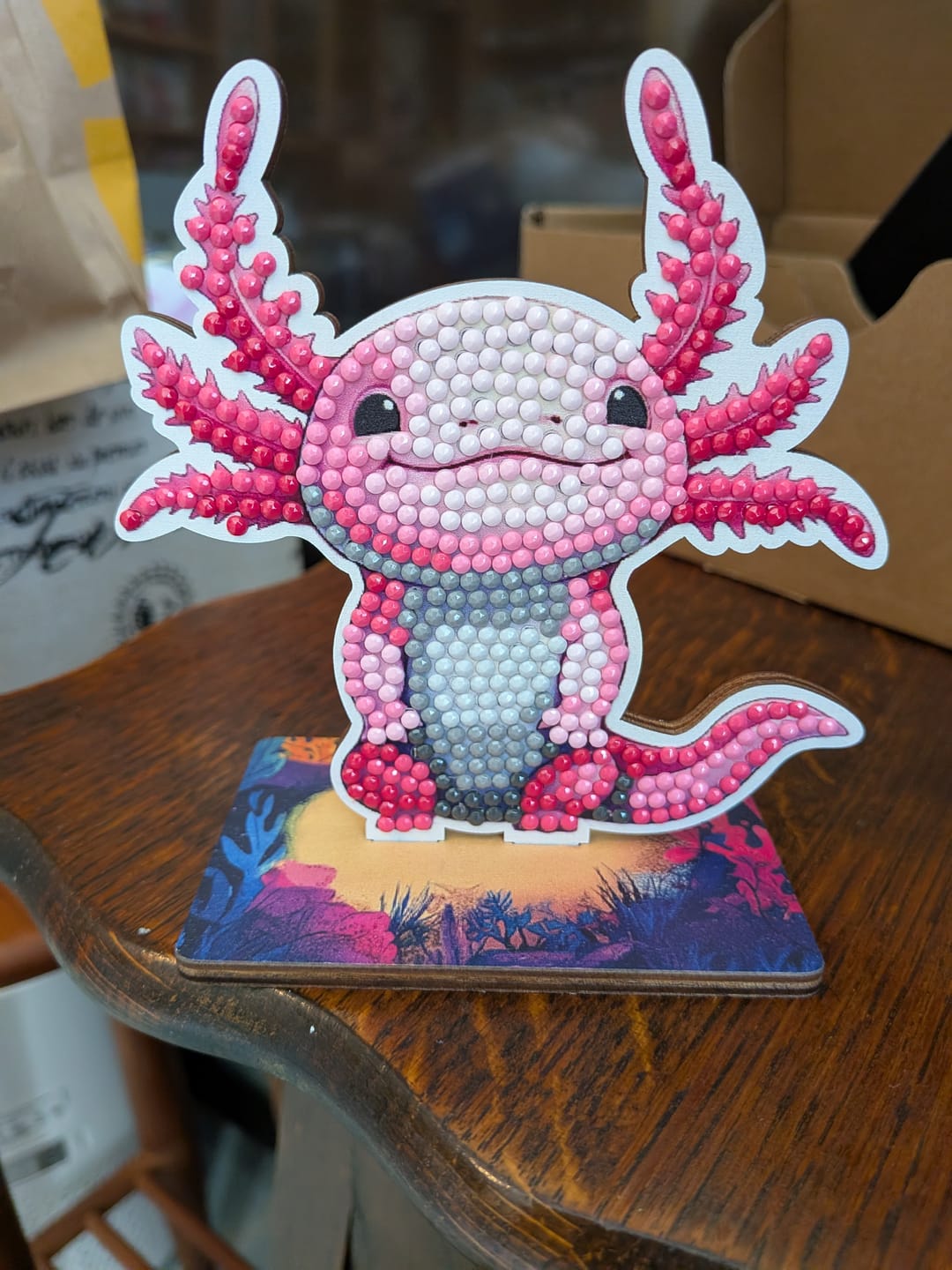 Customer photo review of Axolotl Crystal Art Wildlife Buddies