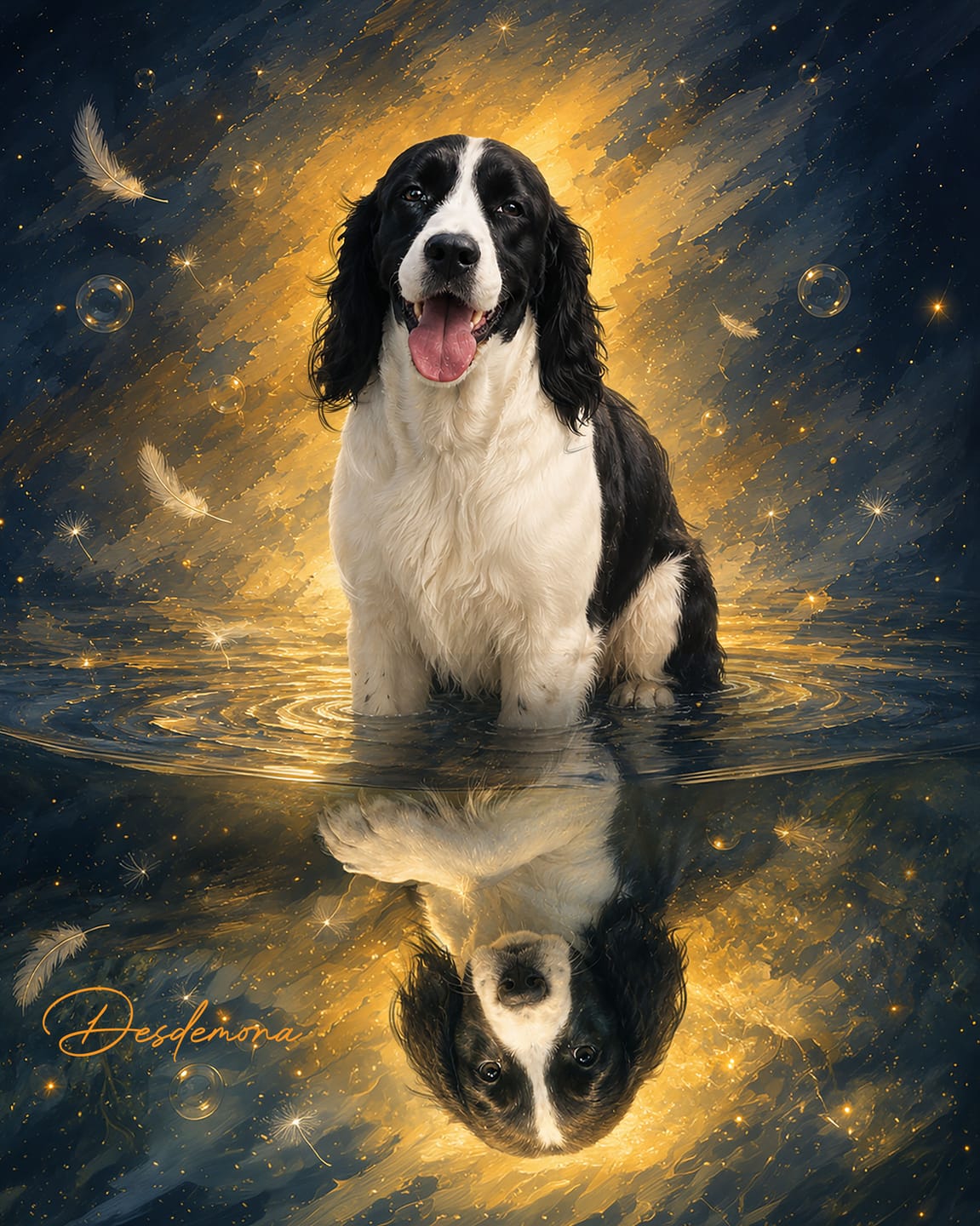 Customer photo review of Custom Pet Portrait Canvas - From First to Forever