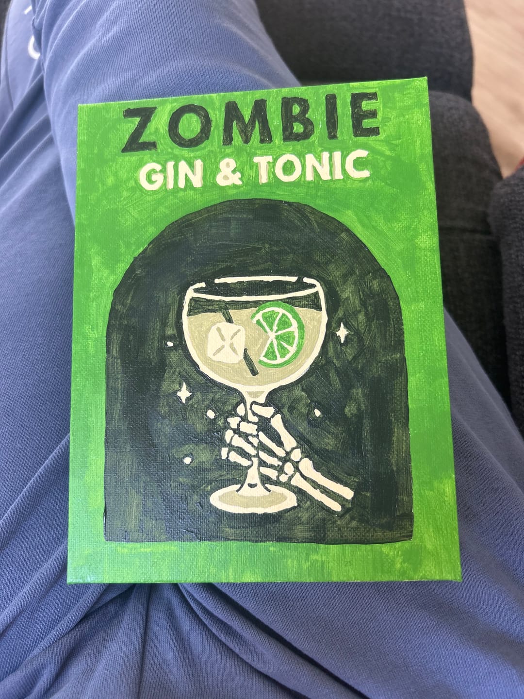Customer photo review of 6 Mini Paintings - Halloween Cocktails Set