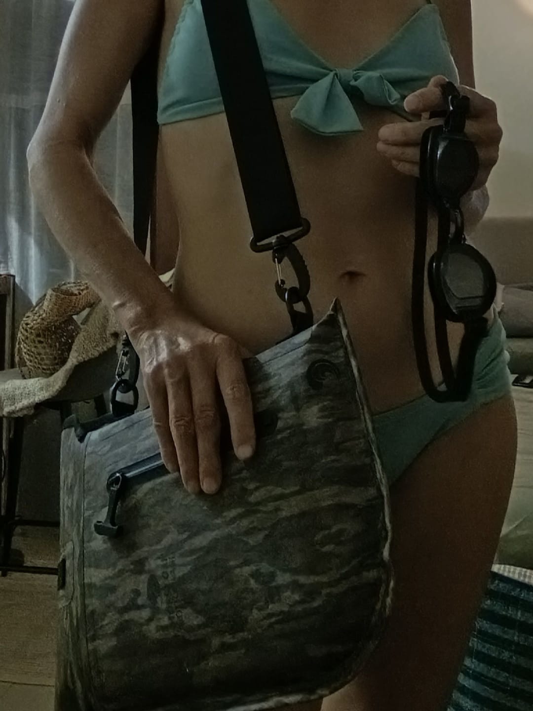 Customer photo review of Waterproof Crossbody Utility Case – Mossy Oak Camo
