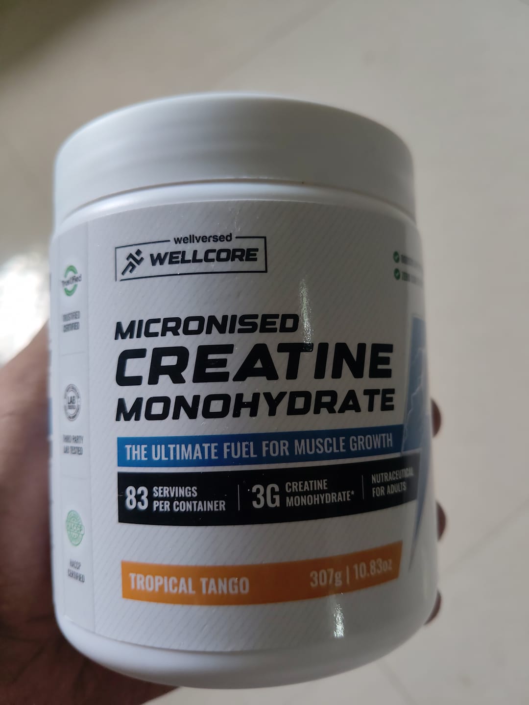 Customer photo review of OSMO - Electrolyte Hydration Blend (Advanced Salts + Taurine & Vitamins) | Valencia Orange Flavour (270g, 45 servings)