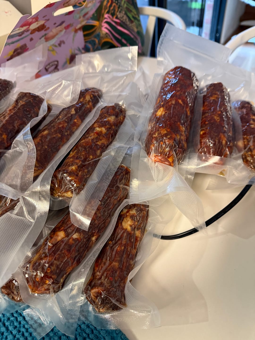 Customer photo review of Salami Vacuum Sealer Bags