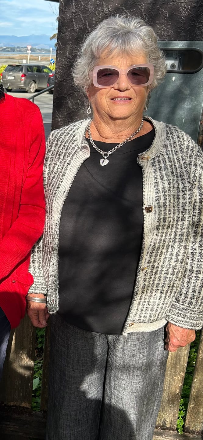 Customer photo review of Vivian Cardigan - White Check