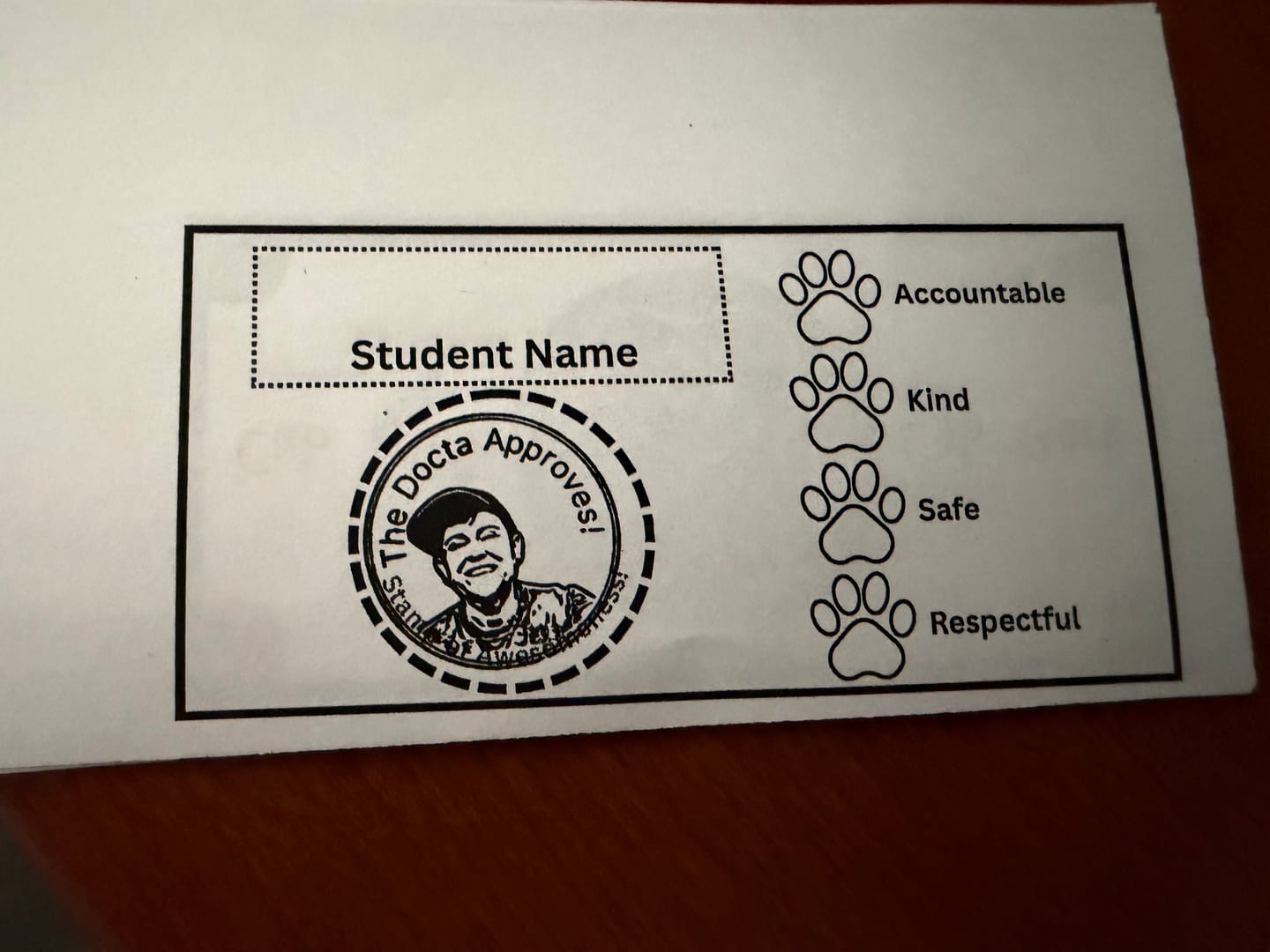 Customer photo review of Face Stamp ¦ Self-Inking Stamp ¦ US