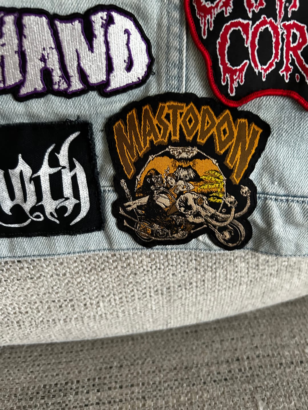 Customer photo review of Mastodon - Curl of the Burl - Patch
