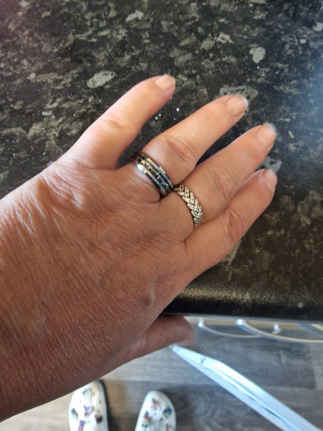 Customer photo review of The Loving Heartbeat Wonder Ring Set
