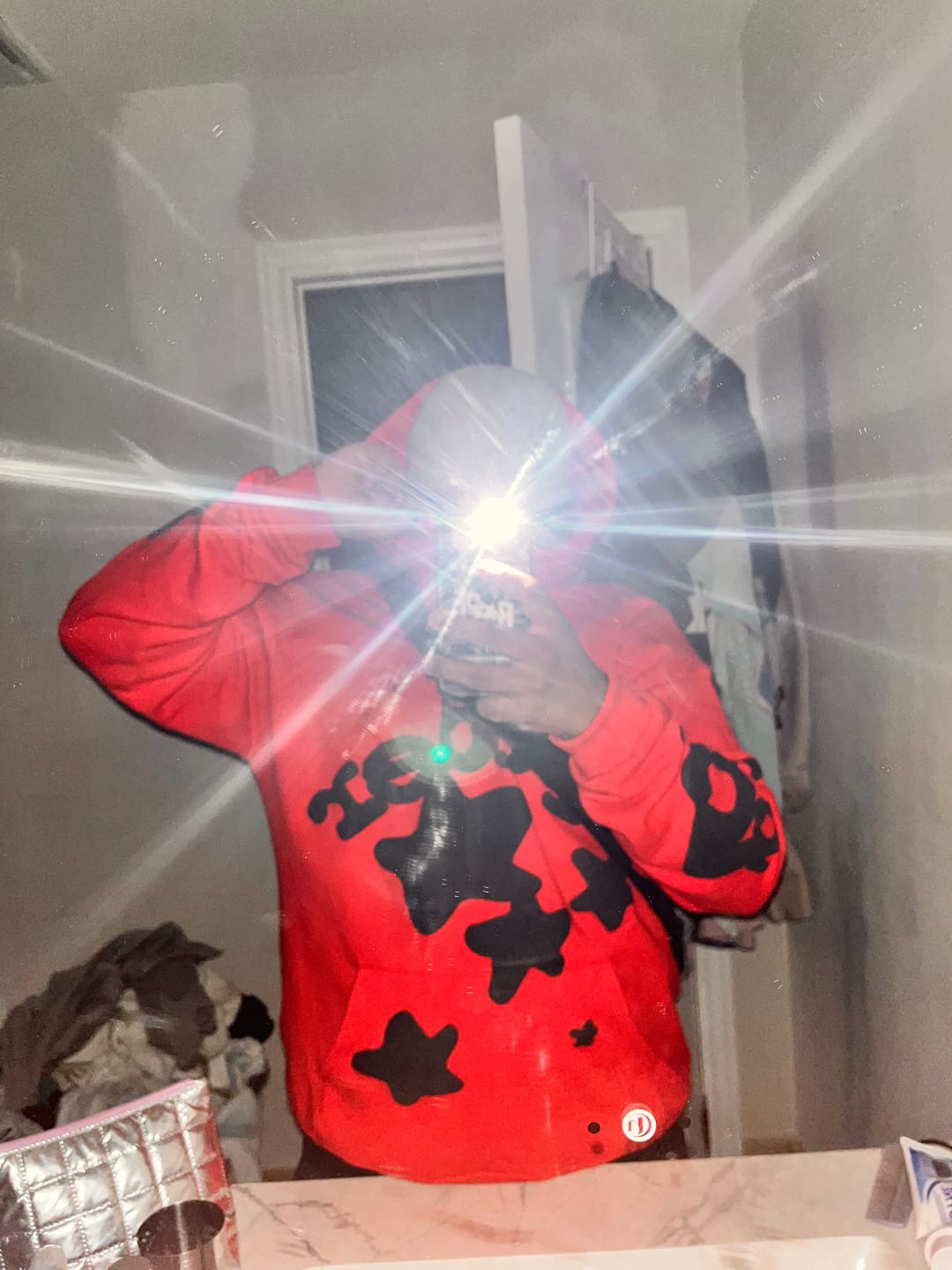 Customer photo review of SP5DER BELUGA HOODIE RED