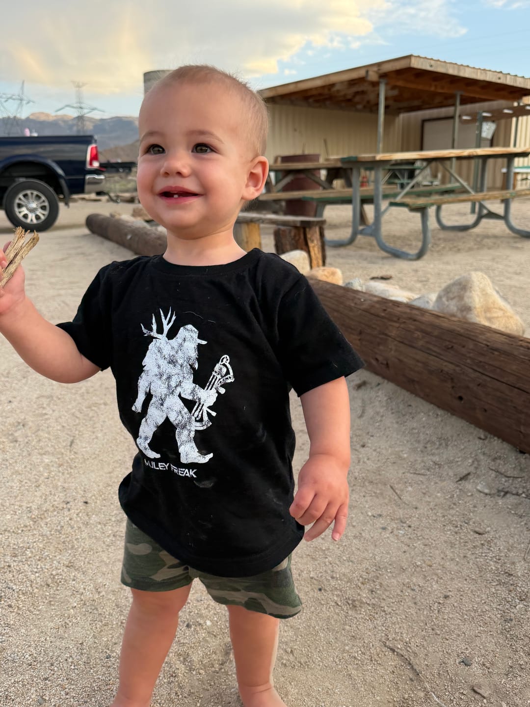 Customer photo review of Toddler Sasquatch Silhouette Tee