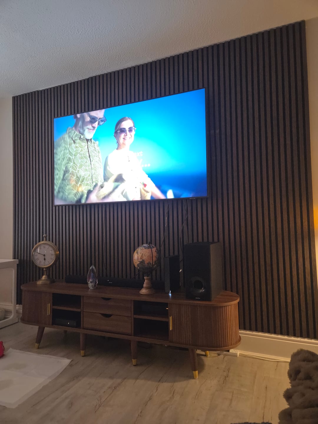 Customer photo review of Premium 3 Sided Wall Panels - 240cm x 60cm (Multiple Colours)