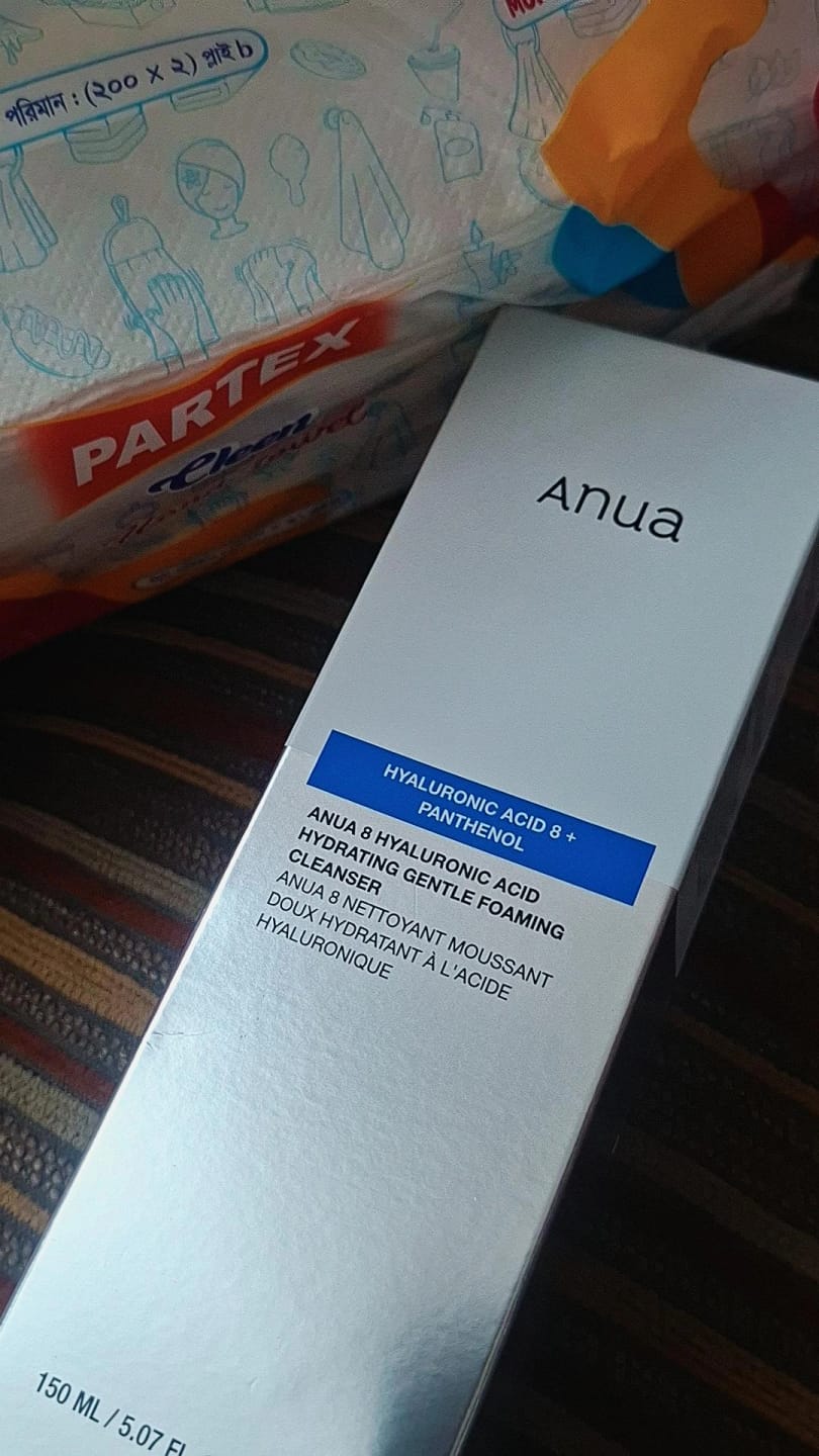 Customer photo review of ANUA PDRN Hyaluronic Acid Moisturizing Cleansing Foam 150ml