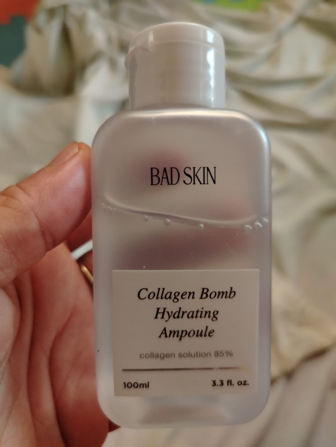Customer photo review of Bad Skin™ Korean Collagen Bomb Hydrating Ampoule