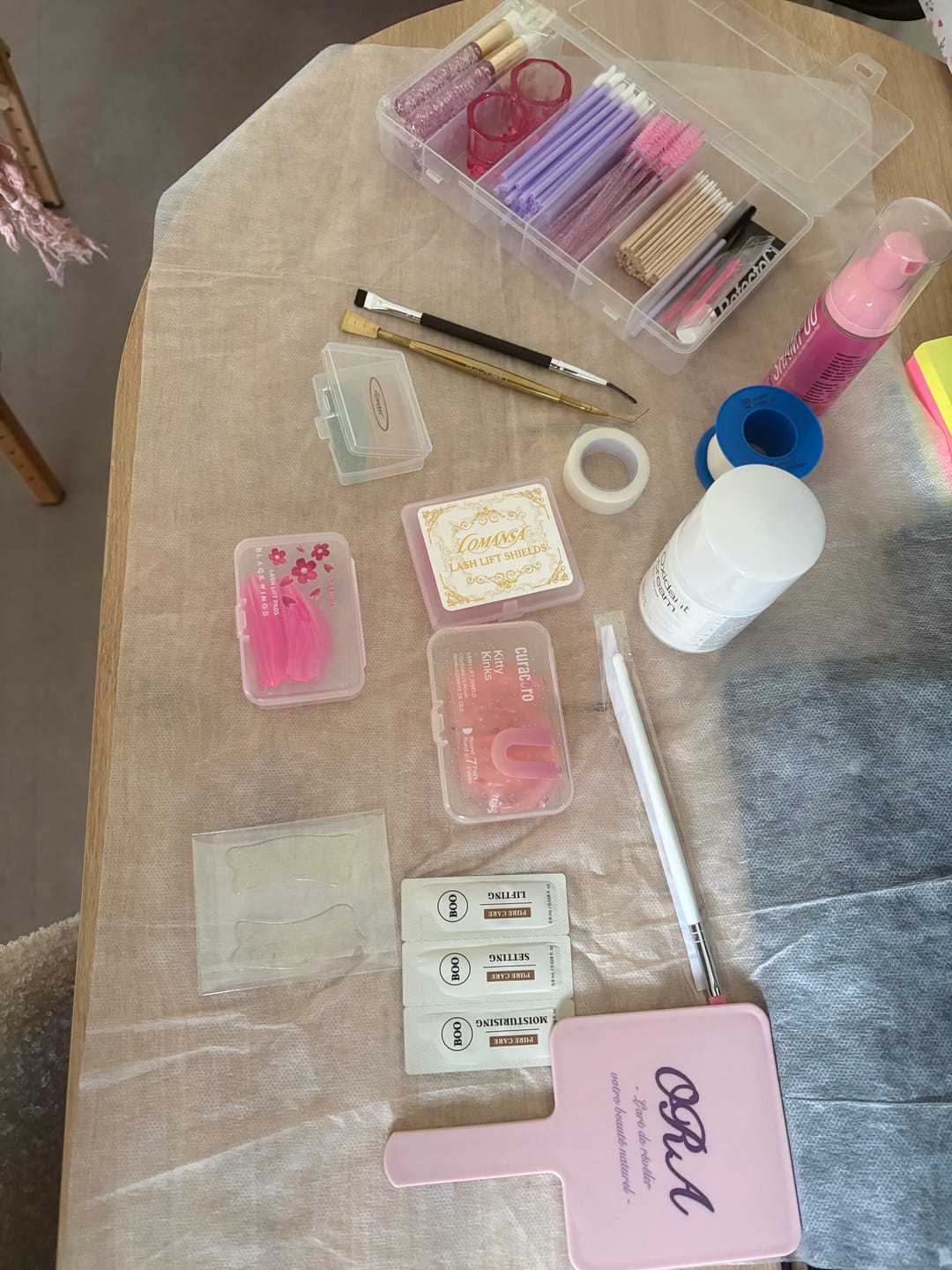 Customer photo review of Pure Care Lash & Brow Lift Pack