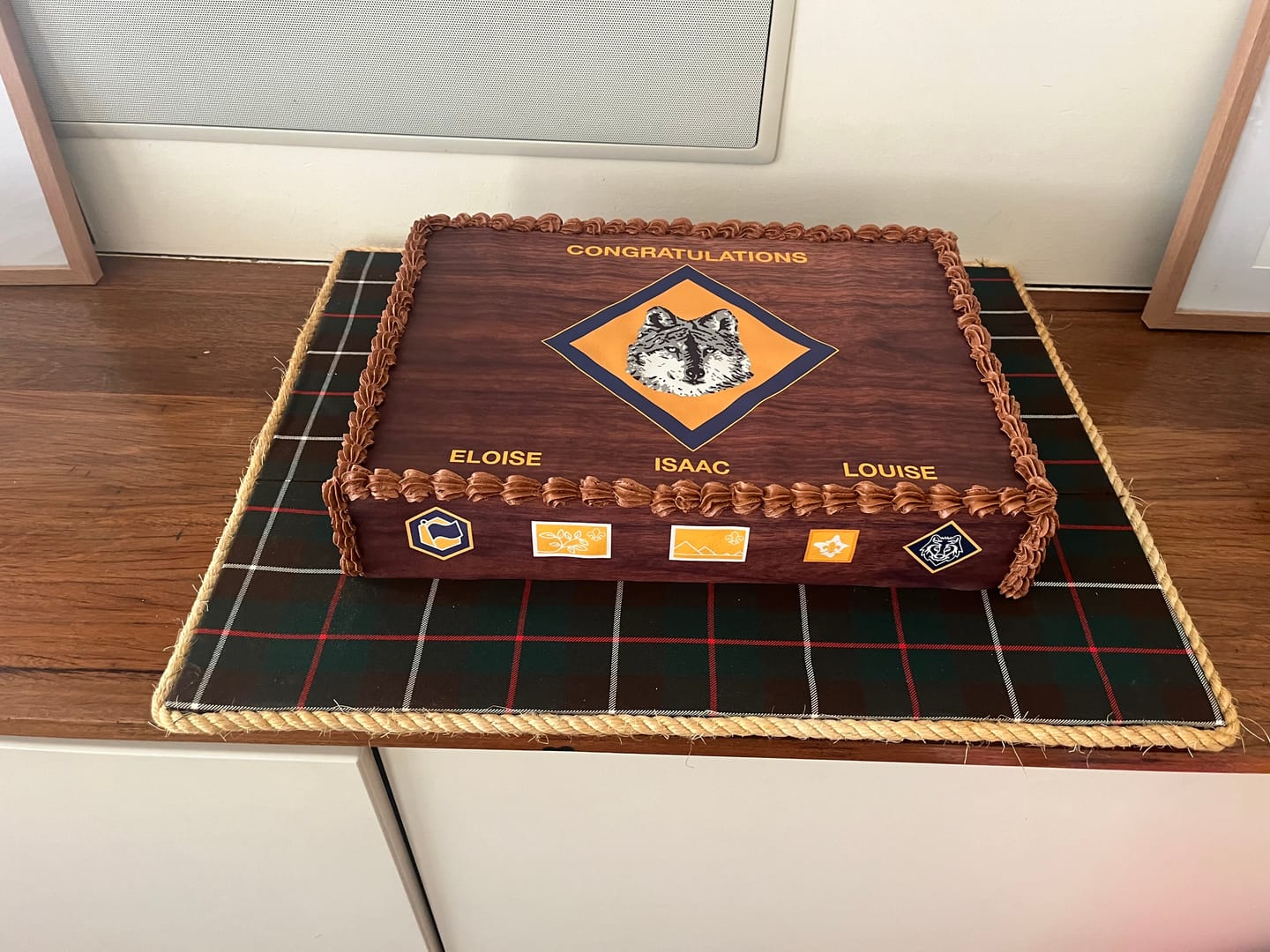 Customer photo review of A3 Rectangle Custom Edible Icing Image