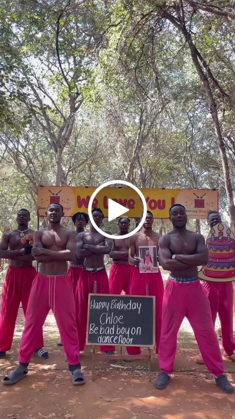Customer video review of Greeting Video from Africa - Pink Pants