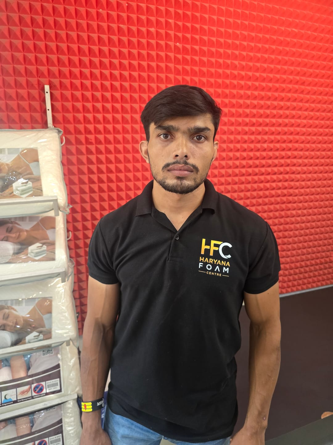 Customer photo review of Customized Polo T-Shirt With Your Company Logo | Order Logo Printed Tees | PrintMine.in