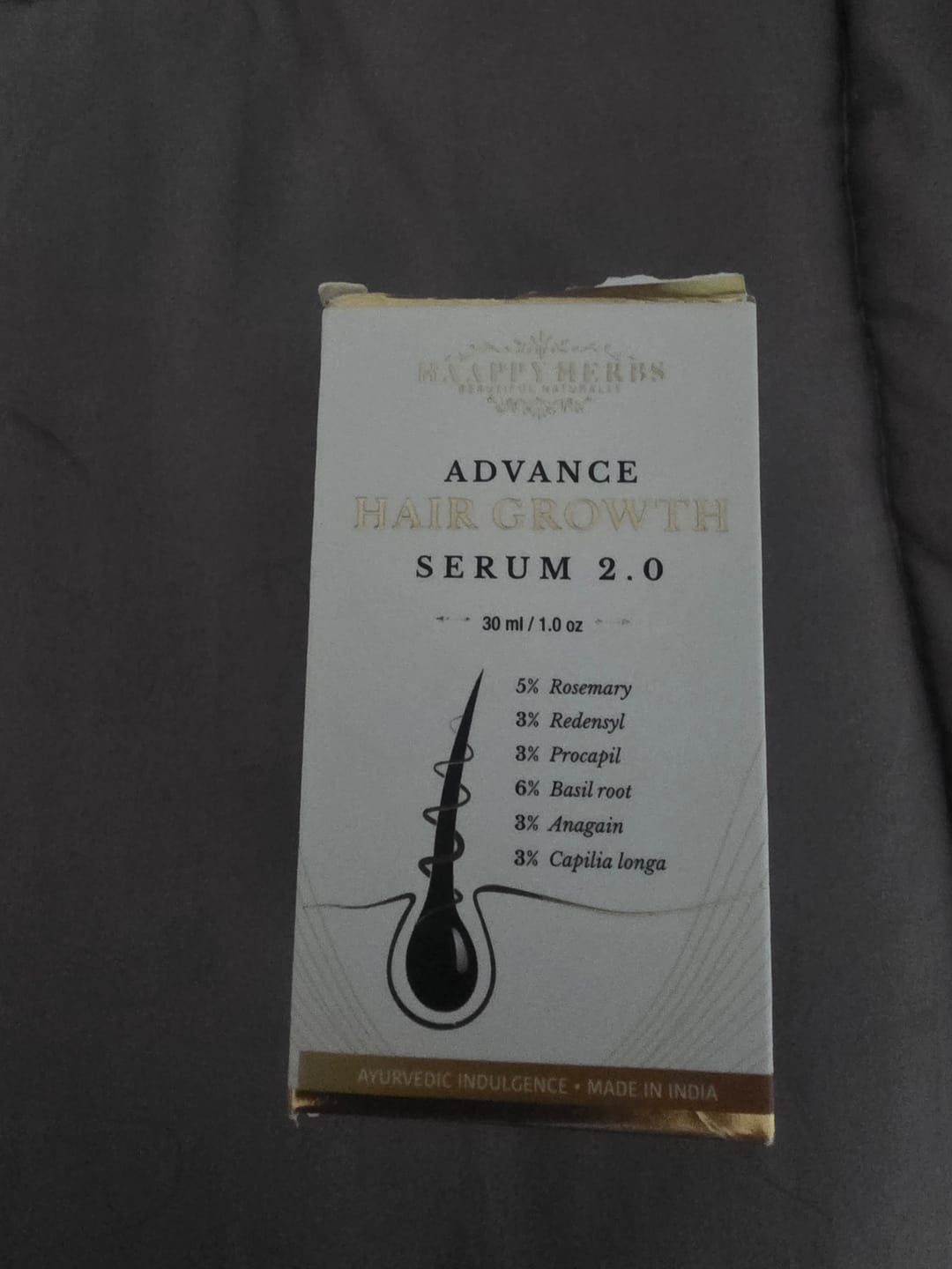 Customer photo review of Advance Hair Growth Serum 2.0 (30ml)