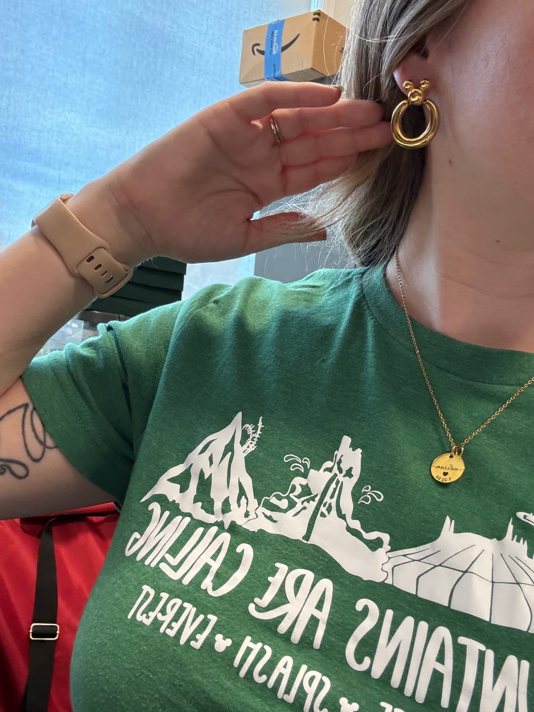 Customer photo review of Mega Leader of the Club Earrings