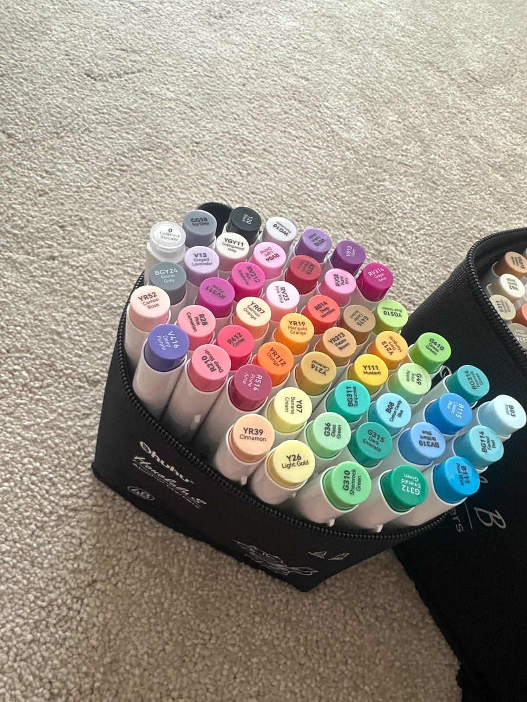 Customer photo review of Ohuhu Honolulu Brush Markers - Small Set