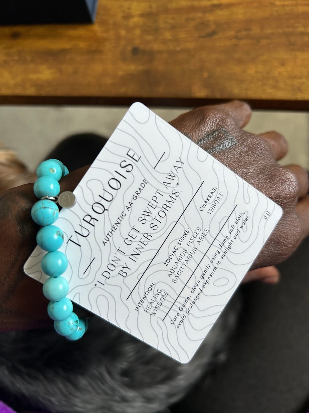 Customer photo review of Turquoise Bracelet