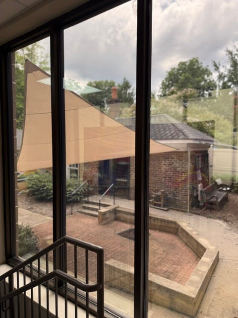 Customer photo review of Opaque Privacy Protection Outdoor Waterproof Sun Shade Sail Canopy Triangle UV Block for Patio