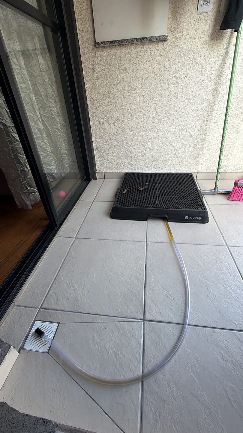 Customer photo review of Weasy Cão | Banheiro inteligente para cachorro