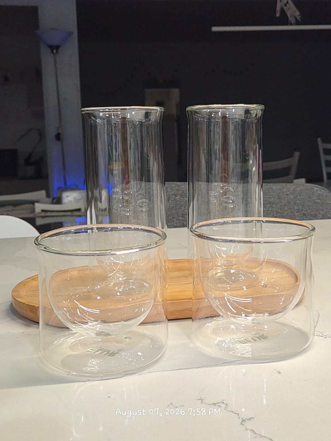 Customer photo review of FLUR Tasting Glasses