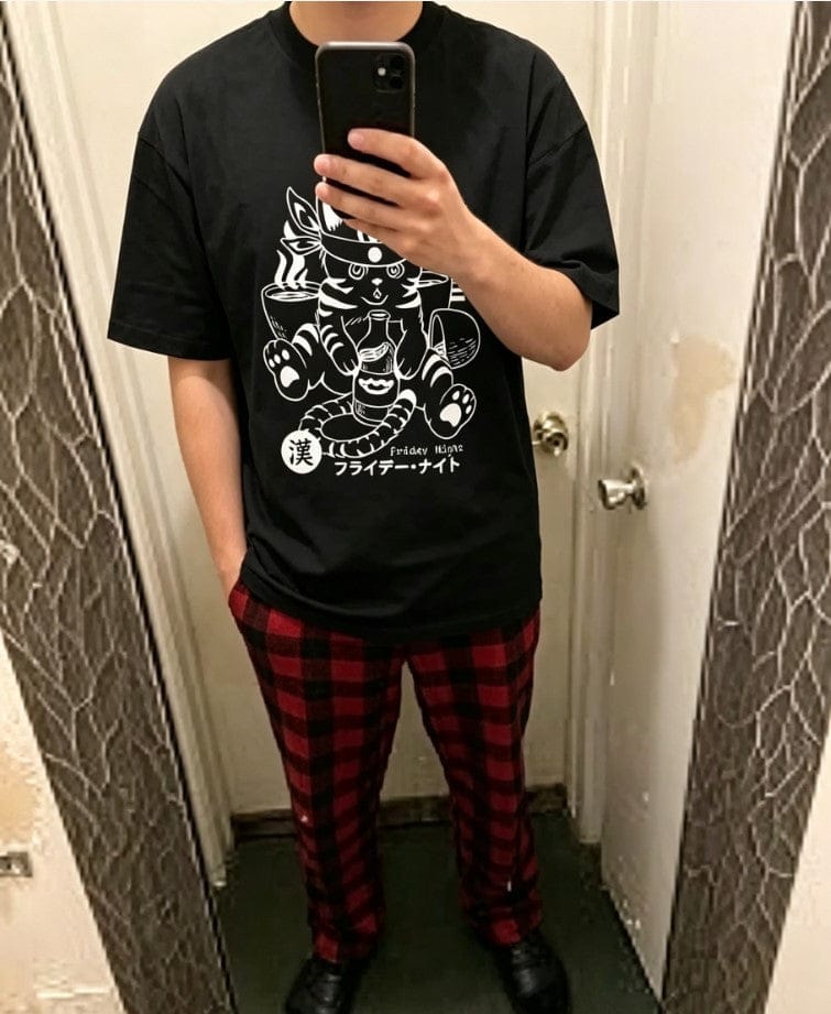 Customer photo review of Front Print - Boozy Cat T-Shirt