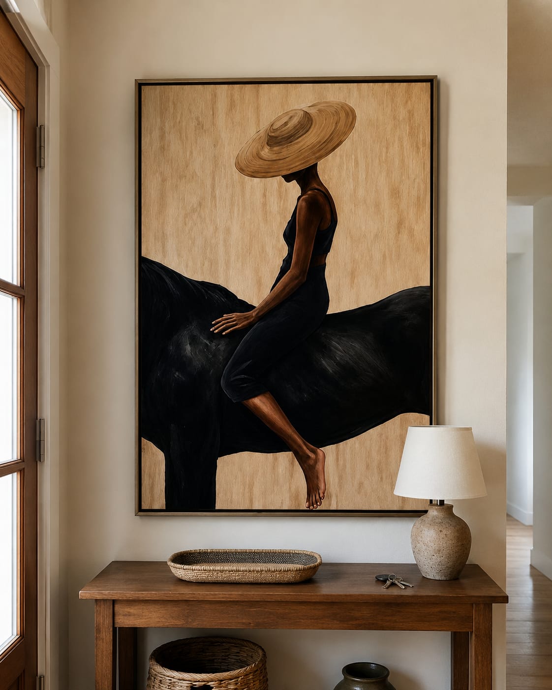 Customer photo review of Golden Shade-Black Horse Painting