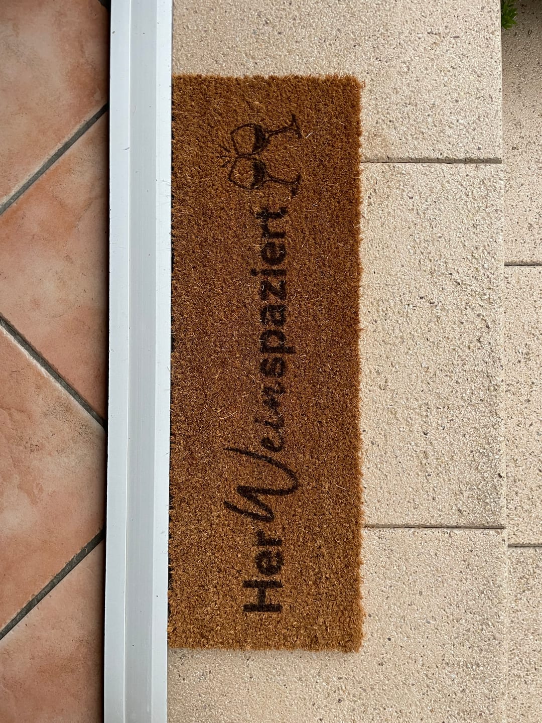 Customer photo review of Fußmatte aus Kokos personalisierbar – Individuelle Türmatte mit eigenem Motiv & Logo
