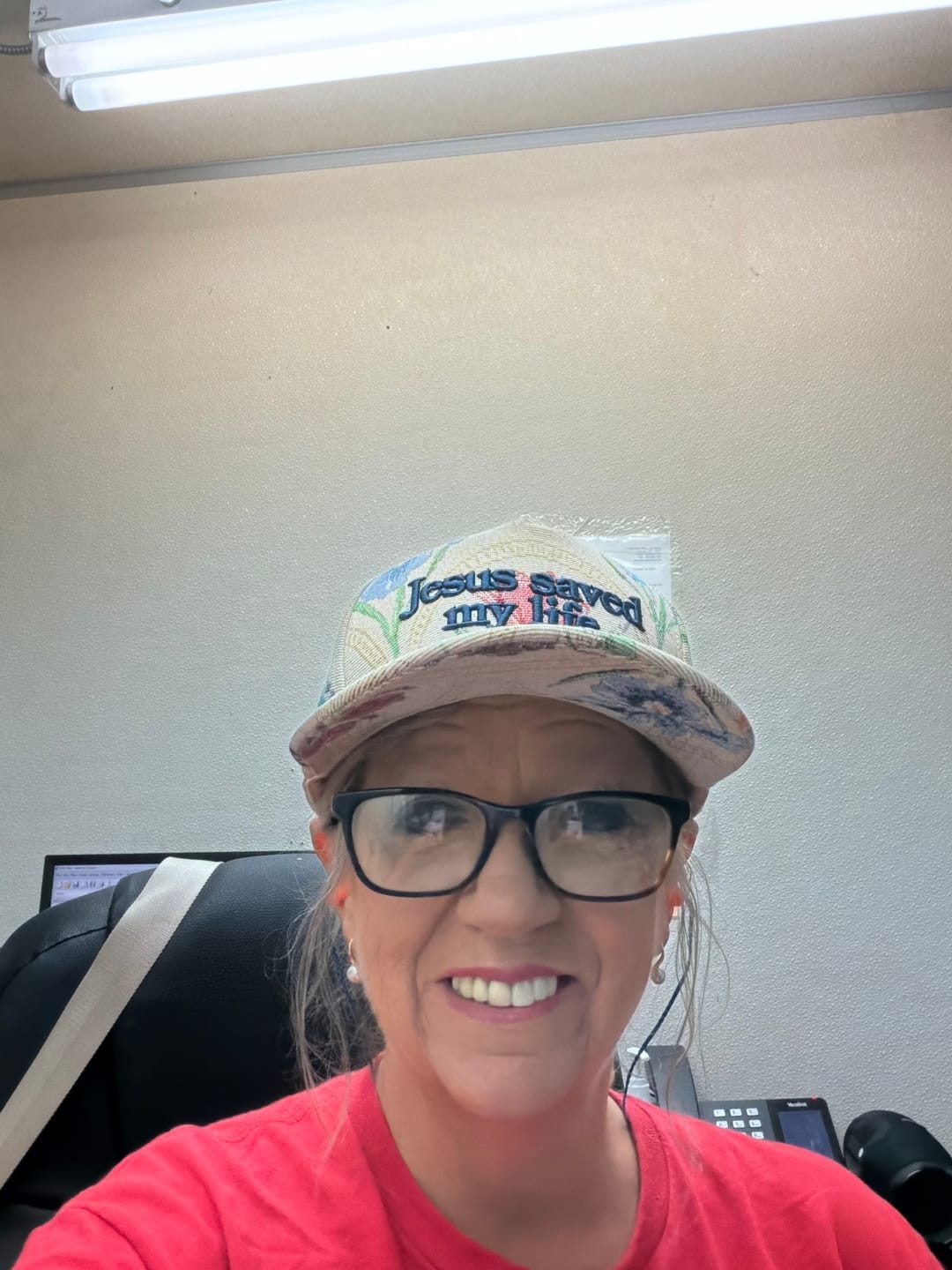 Customer photo review of Hat: Jesus saved my life