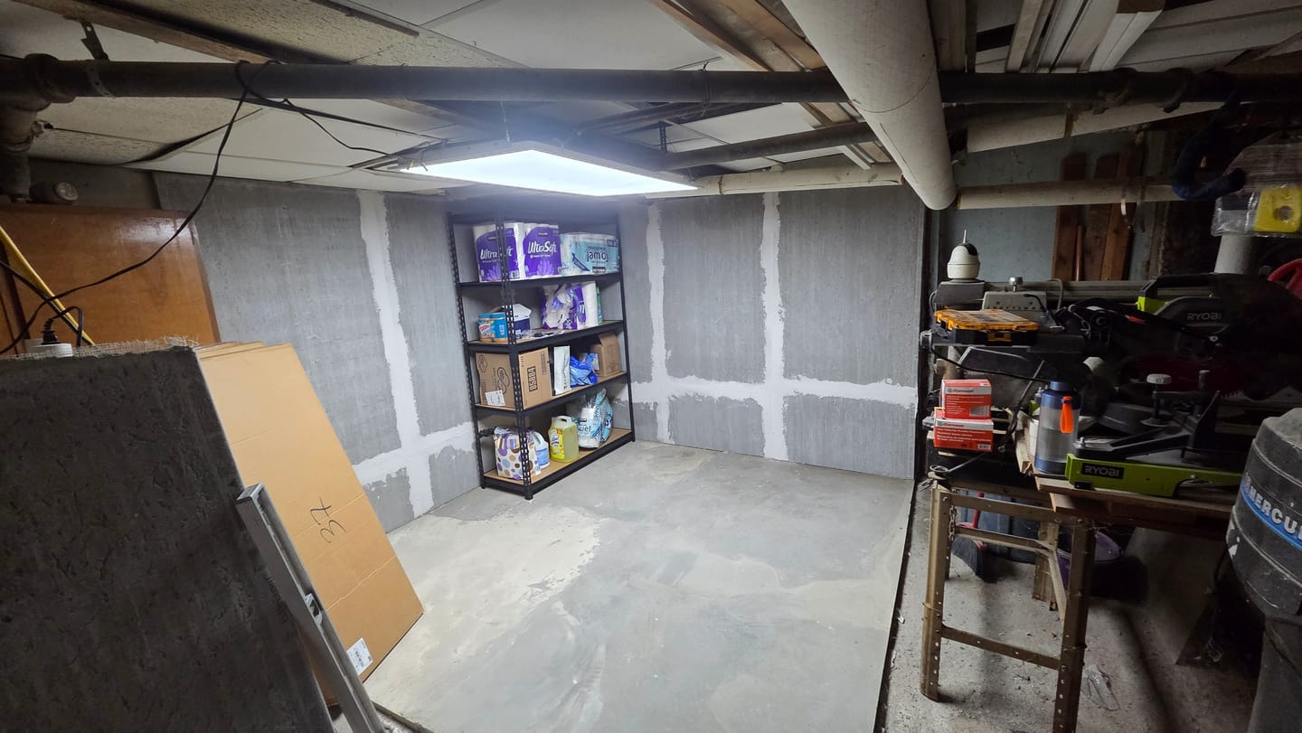 Customer photo review of Reibii 72"H x 48"W Garage Storage Shelves, 2650 lbs Heavy Duty Steel Shelving Rack, Adjustable Metal Shelves for Basement, Pantry & Utility Room