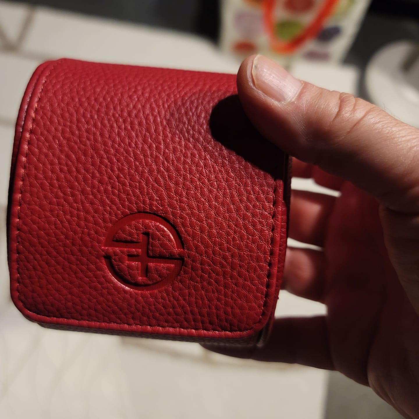 Customer photo review of Handcrafted Leather Watch Roll