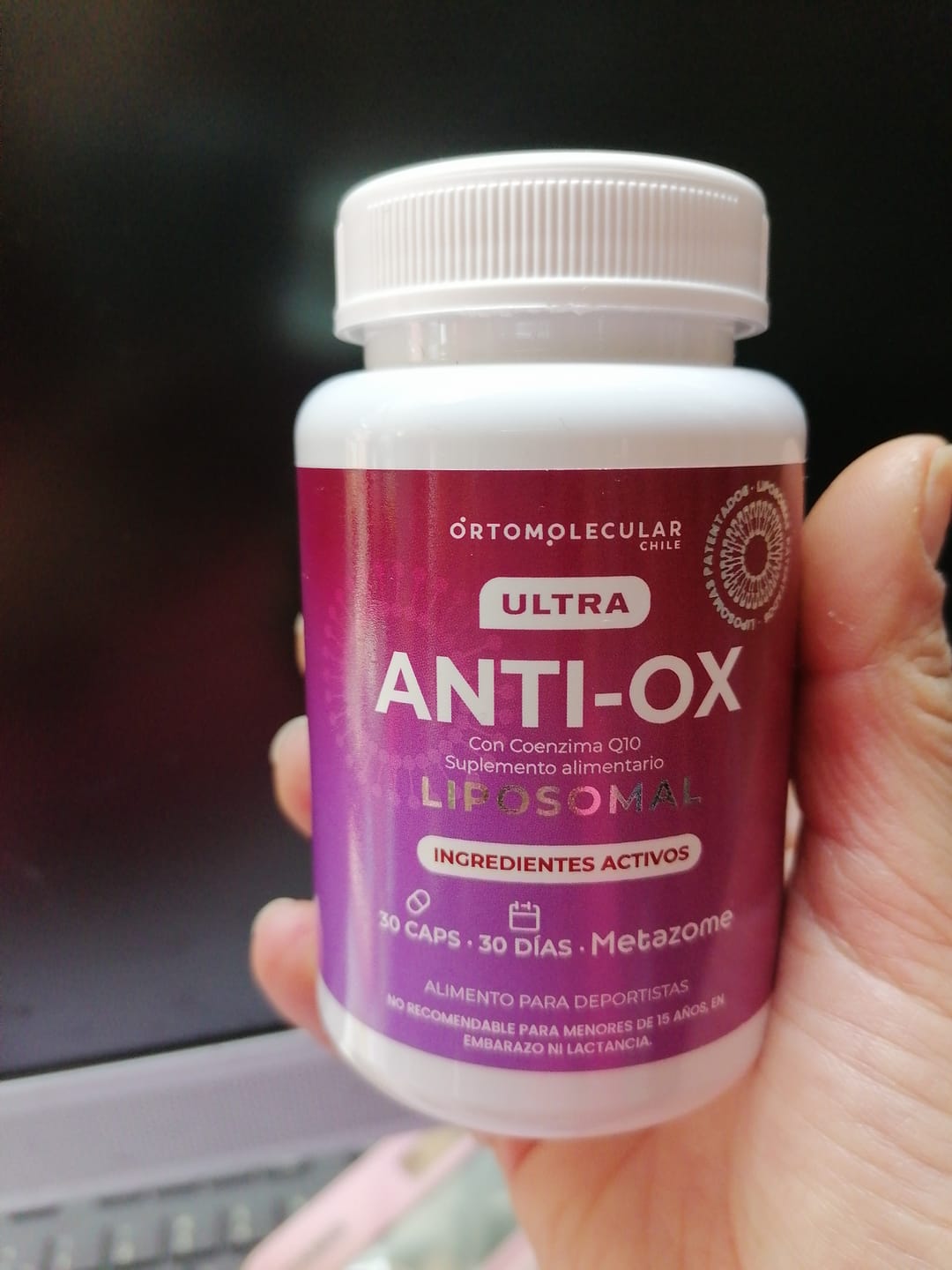 Customer photo review of Antiox Liposomal-30 cáps