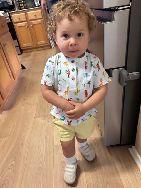 Customer photo review of Safari Short Sleeve Henley Shirt