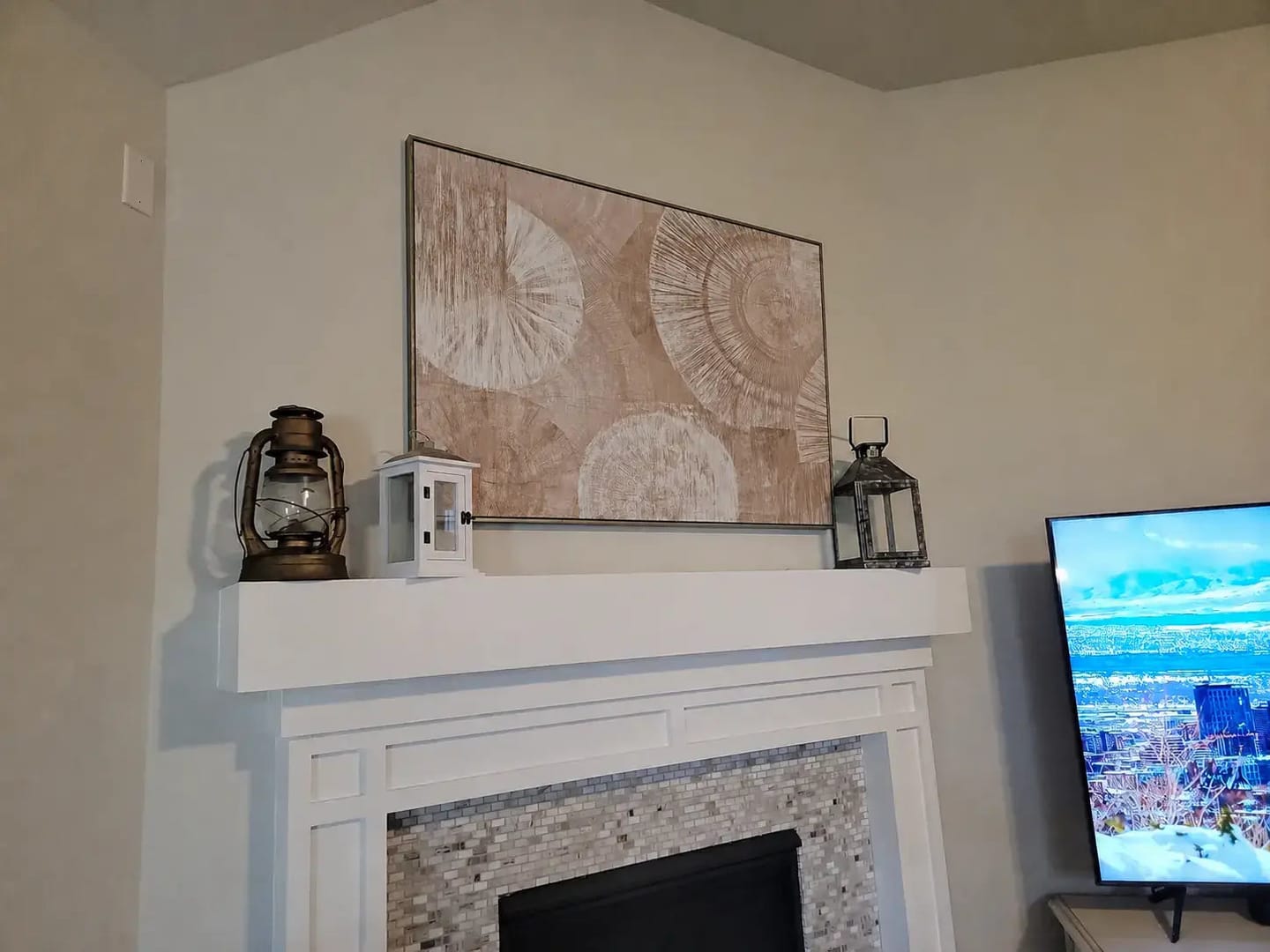 Customer photo review of Grain Circles Wabi Sabi Art