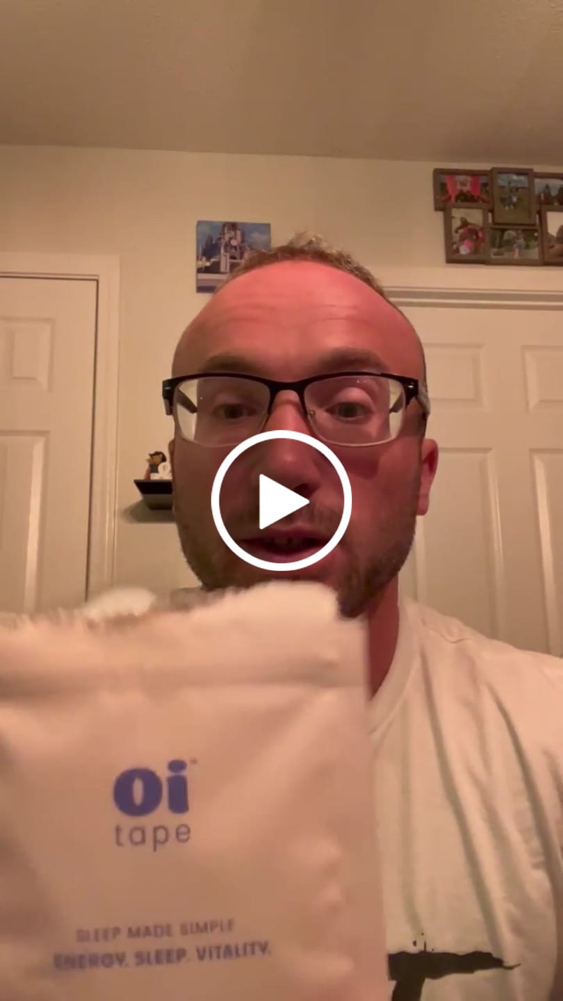 Customer video review of oi tape™ Mouth Tape