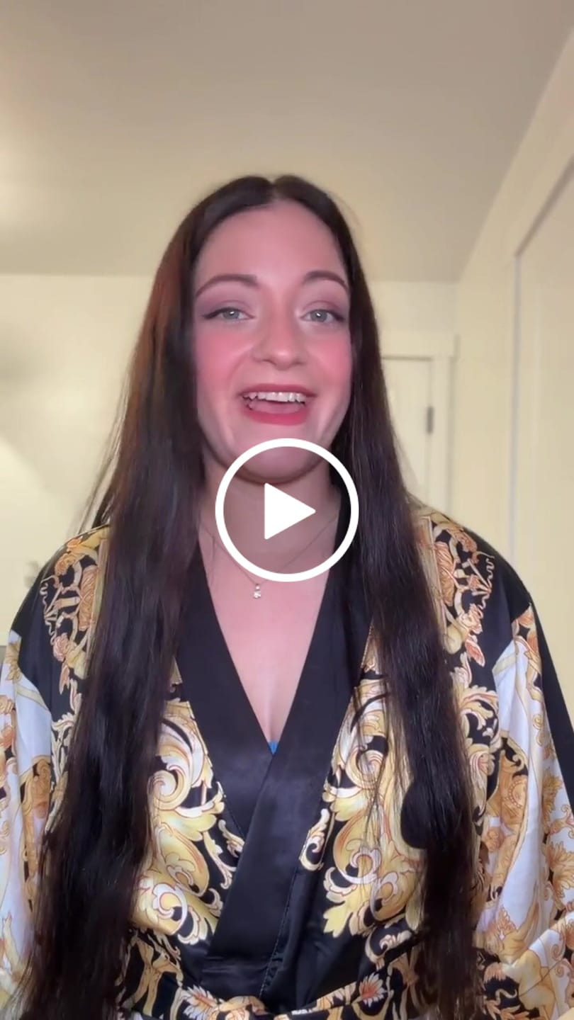 Customer video review of Yellow Barocco Short Robe