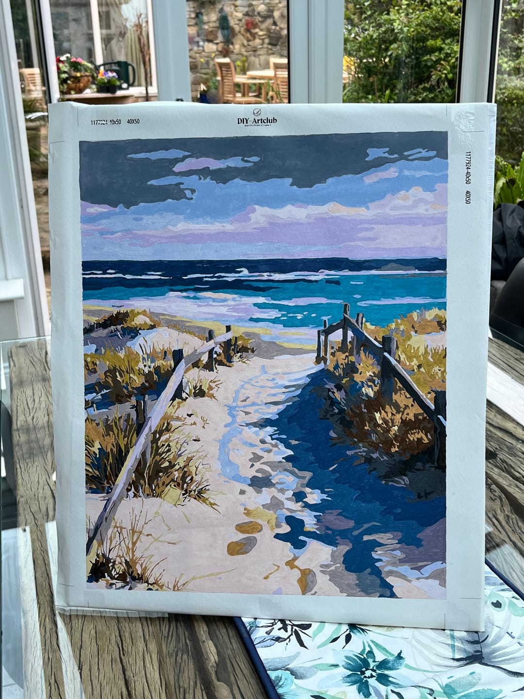 Customer photo review of Road to the Beach | Paint by Number