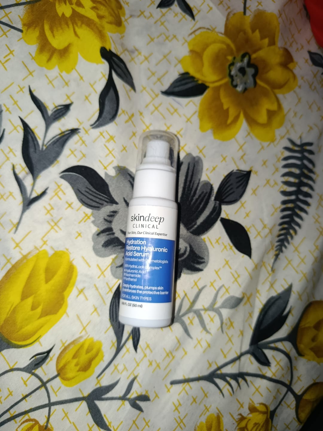 Customer photo review of Hydration Restore Hyaluronic Acid Serum