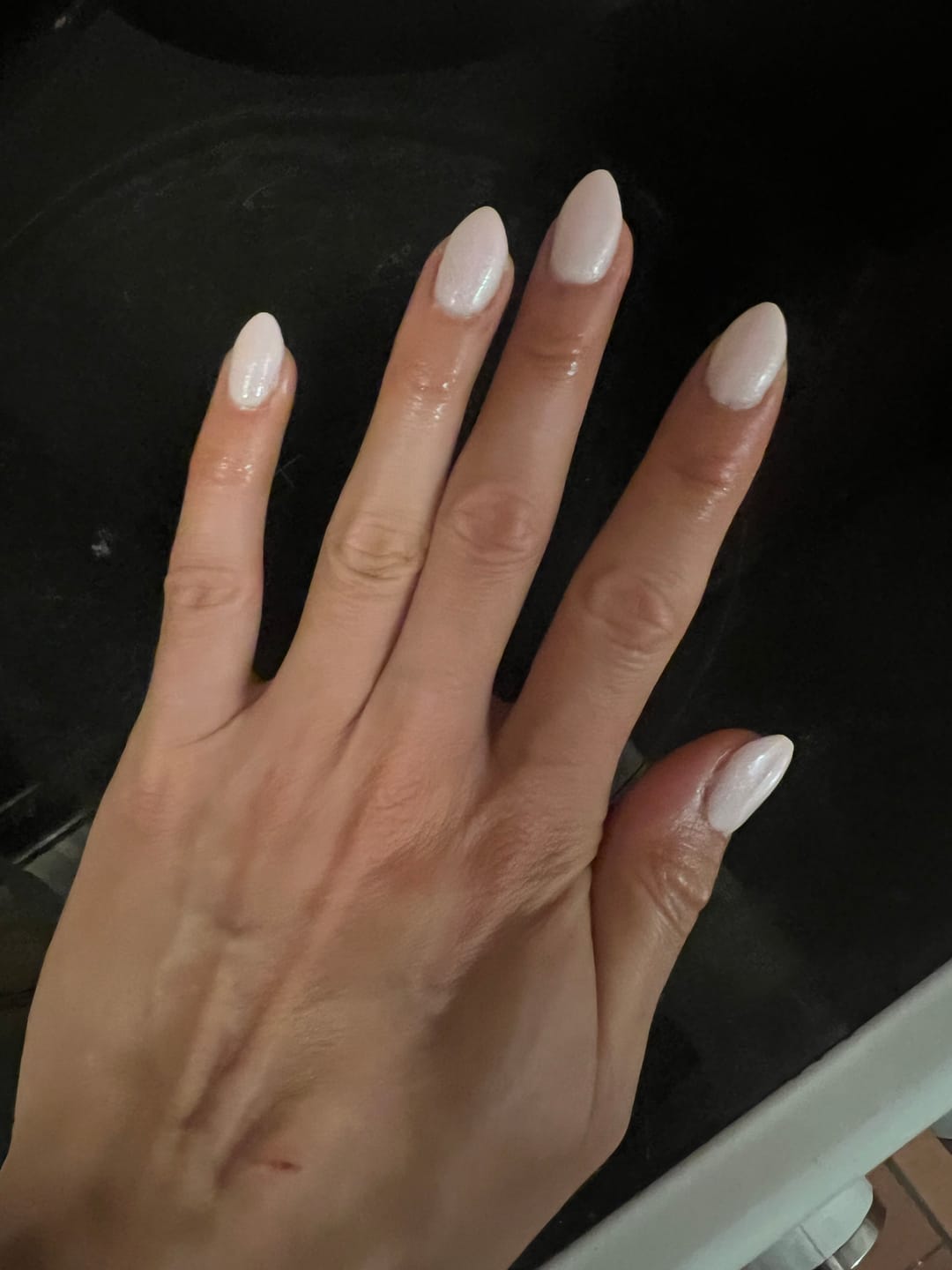 Customer photo review of Semilac Extend Care 5in1 806 Glitter Delicate Pink 11ml - Builder Gel in a Bottle