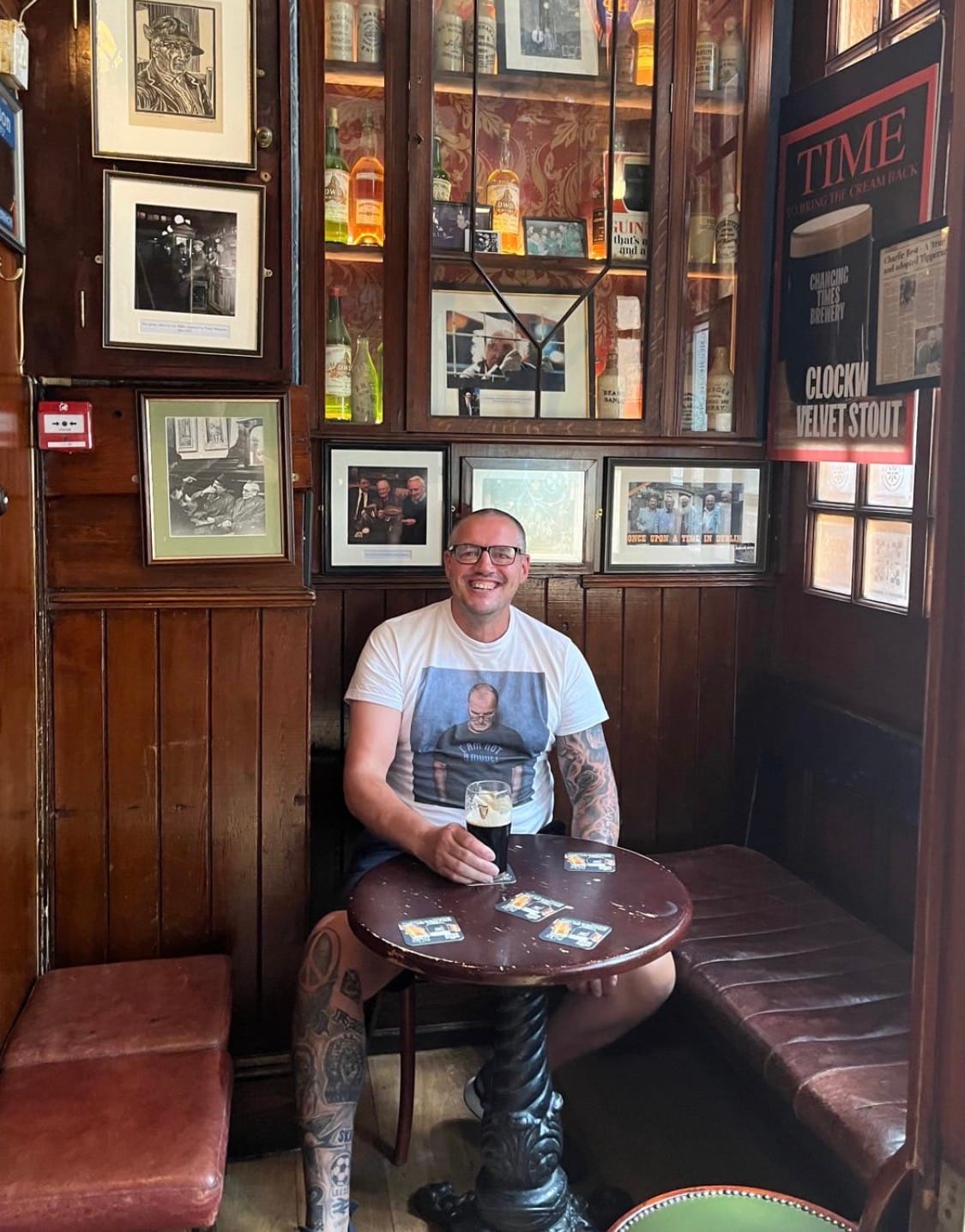 Customer photo review of Bielsa Not a Model T-Shirt