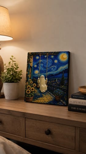 Customer photo review of Personalized 3D Pearl Art DIY Kit - For Home - Holiday Canvas